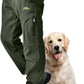 Toomett Men's hiking Snow Pants Skiing Winter Insulated Fleece lined Outdoor Water Repellent camping,walking,fishing
