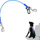 Petbobi Dog Seat Belt for Car - Chew Proof Durable Dog Seatbelt Tether for Small Medium Large Pets - Metal Vehicle Harness Restraint with Double Clips and Latch - Car Leash for Safety Travel