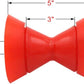 AnyLikely 3" X 5" Boat Trailer Roller Polyurethane Assembly 1/2 inch Shaft Non Marking