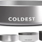 Coldest Dog Bowl - Anti Rust Metal, Non Slip, 3 Layers Insulated Stainless Steel Dog Bowls - Spill Proof & Heavy Duty - Water Bowl for Dogs, Cats, Dish Washer Safe (21 oz, Polished Stainless Steel)