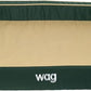 Wag Premium Pet Dog Bed | Multi Layer Construction with Cooling Energy Gel and Copper Infusion | Machine Washable Cover and Water Resistant Inner Liner | Large, Pine Green