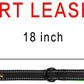 PLUTUS PET Short Training Dog Leash with Padded Handle for Medium Large Big Dogs,18 Inch Heavy Duty Strong Traffic Leash with Carabiner Clip for Climbing Walking or Guiding Blind（18”，Black