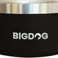 BIGDOG Large Dog Bowls, Stainless Steel, No Spill, 100 Ounce, Black