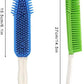 LandHope 2 Pack Pet Hair Removal Tool Pet Hair Remover Rubber Cat Hair Remover Portable for Carpet Clothes Furniture Sofa Leather Car Seat Bath with Massage Effect (Green + Blue)