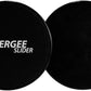 Synergee Core Sliders. Dual Sided Use on Carpet or Hardwood Floors. Abdominal Exercise Equipment