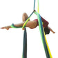 DASKING Aerial Silks Starter Kit - Durable 11Yards of Aerial Yoga Hammock with Hardware, Aerial Swing for Acrobatic Flying Yoga & All Levels (Aerial Rigging Point Up to 14ft)