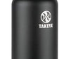 Takeya Actives Water Bottle with Spout Lid - Bottle with Double Stainless Steel Insulation - Dishwasher Safe & BPA-Free - Bottle with Spout Lid & Removable Bumper - 32 oz, Onyx