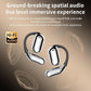 Open Ear Earbuds Intelligent Touch Screen Ultra Comfort Bluetooth 5.4 Headphones Over The Ear Earphones with Ear Hooks IPX7 Waterproof Bone Conduction Earbuds for Running Fitness Sport Workouts,Grey3