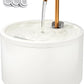 DOOOB Ceramic Cat Water Fountain, 2.1L/71oz Ceramic Cat Fountain, Automatic Ceramic Water Fountain for Cats, Pet Water Fountain with Ultra-Quiet Pump and 3 Filters & 3 Sponges (White)