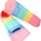 Kids Swim Fins,Short Kids Fins Youth Swimming Flippers for Lap Swimming Training for Children Girls Boys Beginners