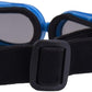Outdoor Dog Sunglasses Anti-UV Eye Protection Goggles Waterproof Windproof Anti-Fog for Small Pet Puppy Cat (Blue)