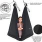 Aerial Yoga Hammock L:5M W:2.8M 5.5 Yards Aerial Pilates Silk Yoga Swing Set with 2000 Ibs Load Include Daisy Chain, Pose Guide