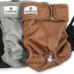Pet Parents® Washable Dog Diapers (3pack) + Extendrs® of Durable Doggie Diapers, Premium Dog Diapers Female (Large, Natural)