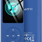 AGPTEK A02S 16GB MP3 Player, 70 Hours Playback Lossless Sound Music Player, Supports up to 128GB, Dark Blue