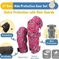 Soft-Style Kids Knee and Elbow Pads with Bike Gloves, Flexible Impact-Resistant Gear for Ages 2-11, Designed for Balance Bikes, Roller-Skating, and Skateboarding
