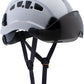 LOHASPRO Hard Hats Construction Safety Helmet with Visor ANSI Z89.1 Approved OSHA Hardhat, Vented Men White Hard Hat with Chin Strap Tree Climbing Arborist Helmet (P1 White+Smoked Visor)