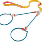 Howgo Double Slip Leash Slip Lead with Two Handles| Dual Dog Slip Lead for 2 Dogs,360° Swivel No Tangle | Dog Training Collar | Double Clip Leash Coupler and Splitter (Multicolor, 6FT)