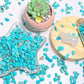 YATOJUZI Turquoise Aquarium Gravel Rocks Bulk Wholesale Tumbled Crystals Stones Chips Crushed Reiki Energy Balancing Gemstones for Planters Vase Filler Fountain Fish Tank Potted Decor 0.44LB