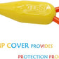 Petest 15ft Tie-Out Cable with Crimp Cover for Large Dogs Up to 90 Pounds
