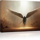 Fantasy Angel Stretched Canvas Wall Art for Living Room Bedroom Home Decoration,Abstract Anime Picture Print Painting Decor Artwork,Mysterious Wing Man Gallery Wrapped Gift,Inner Frame (20x30 Inches)