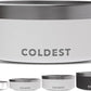 Coldest Dog Bowl - Anti Rust Metal, Non Slip, 3 Layers Insulated Stainless Steel Dog Bowls - Spill Proof & Heavy Duty - Water Bowl for Dogs, Cats & Pets, Dish Washer Safe (64 oz, Epic White)