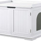 unipaws Cat Litter Box Enclosure Furniture, Cat Washroom, Hidden Litter Box Cover, Cabinet for Large Cat, Dog Proof Cat Litter Boxes, Hideaway Litter Box, Cat House, White