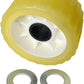 3" Width x 5" OD Boat Trailer Poly Ribbed Wobble Rollers Mounting Hole Diameter 1-1/8 inch