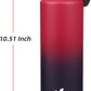 Insulated Water Bottle with Straw Lid,40 oz Stainless Steel Vacuum Metal Bottle with Silicone Handle,Rosy Red
