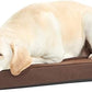 Barkbox Orthopedic Dog Bed with Memory Foam, Premium Comfort for Dogs and Puppies, Dog Bed for Joint Relief and Restful Sleep, Durable and Easy to Clean - Espresso, Large