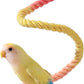Multi-Color Rope Bird Perch Toys for Parrot Cage Stand, Climbing Swing Accessories for Cockatiel, Parakeets, Budgies, Lovebirds, Conures, Finches - 39.4 inch