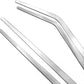 Feeding Tongs 2pcs Stainless Steel Aquarium Long Tweezers 27cm/10.6 inches Straight Curved Tweezers for Fish Tank Aquatic Plants Reptile Lizard Gecko Snake Spider Bird