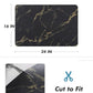 AMOAMI Coffee Mat - Hide Stain Rubber Backed Absorbent Dish Drying Mat for Kitchen Counter - Black & Gold