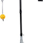 3-In-1 Baseball Softball Batting Tee,5 Hitting Modes To Choose,Auto Reset Baseball Swing Trainner With Tethered Ball,Handrolled Rubber Top,Weighted Base,Height Adjustable Hitting Tee For All Players