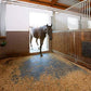 American Floor Mats - Heavy Duty Stall Tiles - Stable/Horse Tiles - Thick, Durable Rubber Flooring Solid Black 1 Border Tile 3/8" Thick