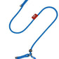 Dog Anti-Slip Leash 5FT with Metal Stopper - Durable No-Pull Training Lead for Small, Medium & Large Dogs - Comfortable Handle Nylon Rope, Tangle-Free Pet Walking Leash (Blue, 5 FT)