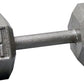Body-Solid Cast Iron Hexagon Dumbbell, Hand Weights For Men and Women, Weight Dumbbells for Strength Training, Body Building Home Gym Training Gear