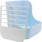 Litewoo Rabbit Hay Feeder Guinea Pig Feeder, 2 in 1 Automatic Small Animal Food Bowl Feeding Cage Accessories (Blue)