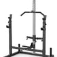 Power Rack with LAT Pulldown Pulley System Adjustable Multi-Functional Squat Rack, Power Cage with J-Hooks Home Gym