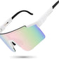 MALIDAK Sports Sunglasses for Mens Women Youth Baseball Sunglasses UV400 Protection Men Cycling Glasses
