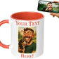 Personalized Coffee Mug, Custom Photo Caricature Gift, Funny Customized Coffee Gift for Men & Women, Custom Mugs with Pictures, Orange 11oz Customized Ceramic Tea Cup