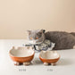 Nihow Ceramic Basic Cat Bowls: 5 Inch Cat Bowl for Food & Water - Food Grade Cat Dish for Small-Sized Cat - Microwave & Dishwasher Safe -Elegant Brown (4.25 OZ /1 PC)