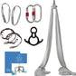 Aerial Silks Starter Kit - Durable 9 Yards of Aerial Yoga Hammock with Hardware & Guide - Aerial Swing for Acrobatic Flying Yoga & All Levels (Aerial Rigging Point Up to 13ft)