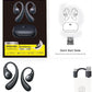 Baseus Eli Sport 2 Open-Ear Headphones Wireless Earbuds,Secure Earhook Sport Design,Ultra-Comfort,4-Mic Clear Calls, IP57 Waterproof,45H Play, Bluetooth 6.0 Earhook Fit Running Workout Gym -Black