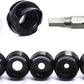 Linkboy Archery 37/45 Degree Hooded Peep Sight Compound Bow Peep Sight Inner Core 6X/8X Clarifier Aperture Lens Kits for Hunting