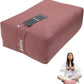 Rectangular Yoga Bolster Pillow, 18" x 12" x 6", Pink Cotton