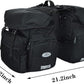 ZTZ Bike Bags for Bicycles Rear Rack, Waterproof Rear Bike Rack Bag with Rain Cover and Reflective Trim