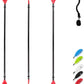 OCEANBROAD Kayak Paddle 86in/218cm, 90.5in/230cm, 95in/241cm Alloy Shaft Kayaking Boating Canoeing Oar with Paddle Leash