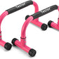 Push Up Bar, Parallettes Bars For L-sit & Dip, Heavy-Duty No Wobbling Parallel Bars Stand For Handstands, Full Planche, Calisthenics, 9.5in High Workout Stands for Home Fitness Training