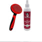 Warren London Cat Detangler Spray Bundle with Pin Brush for Matted Hair | Leave in Conditioner Pet Detangling Spray That Demattes & Refreshes | 8oz w/Pin Brush