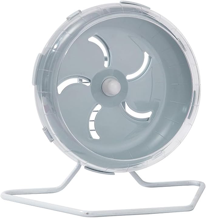 Jeeone Silent Hamster Wheel 7 inch, Hamster Exercise Wheel, Height-Adjustable Hamster Wheel Cage Accessories, Hamster Running Toys Small Animals Exercise Wheels (Blue)